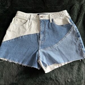 Hollister Jean patchwork shorts